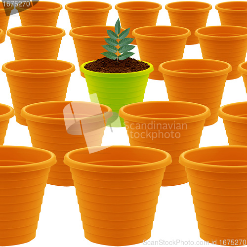 Image of plastic garden pot 