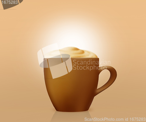 Image of cup of cappuccino