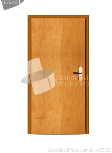 Image of apartment wooden door