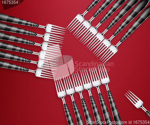Image of set of forks