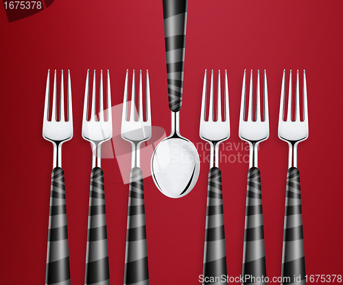 Image of set of forks