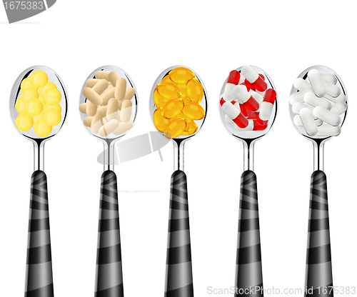 Image of spoons of pills