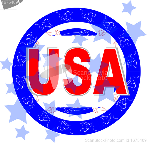 Image of usa vector illustration. american independence day
