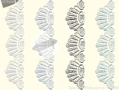 Image of Greeting card with lace.Seamless background. Illustration lace.