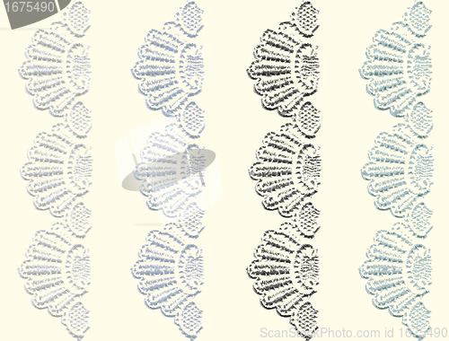Image of Greeting card with lace.Seamless background. Illustration lace.