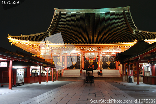 Image of Asakusa Temple by night