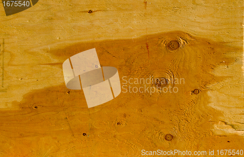 Image of Background of wet wooden plate sheet wall closeup 