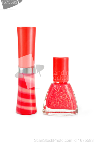 Image of Lip gloss and nail polish for children