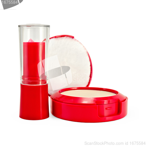 Image of Lipstick and powder for children