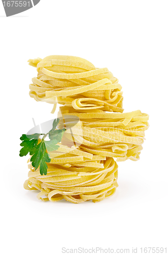 Image of Noodles curled with parsley