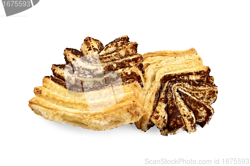 Image of Puff cookies of yellow-brown