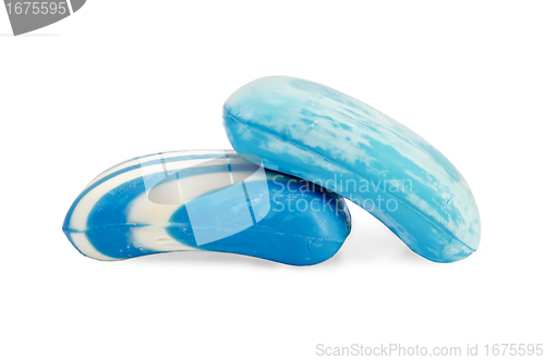 Image of Soap blue spotted and striped