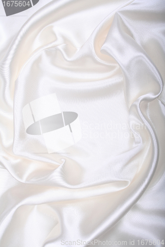 Image of Smooth elegant white silk