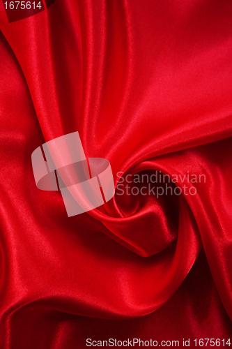 Image of Smooth elegant red silk 