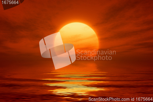 Image of red sunset