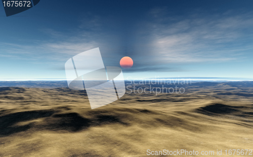 Image of desert sunset