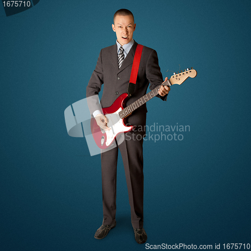 Image of punk man with the guitar