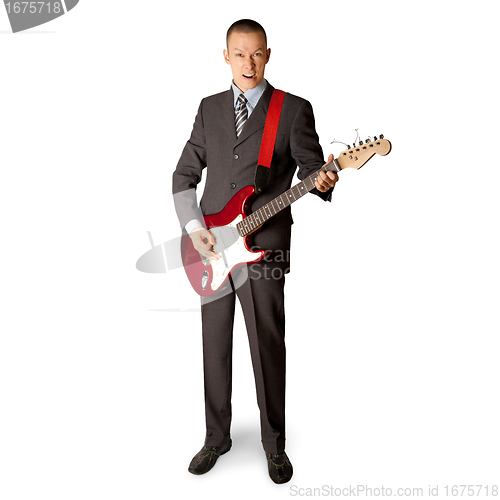 Image of punk man with the guitar