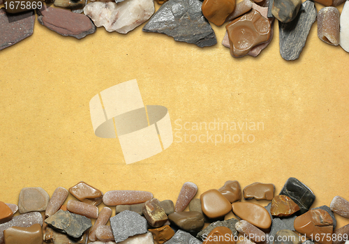 Image of background with stones and old paper 03