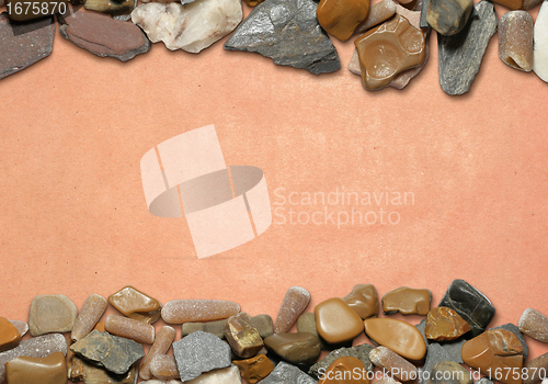 Image of background with stones and old paper 04