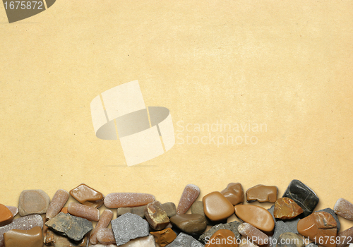 Image of background with stones and old paper 01