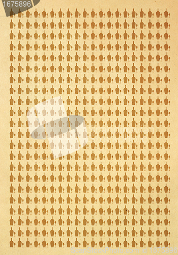 Image of beige old paper with vine pattern