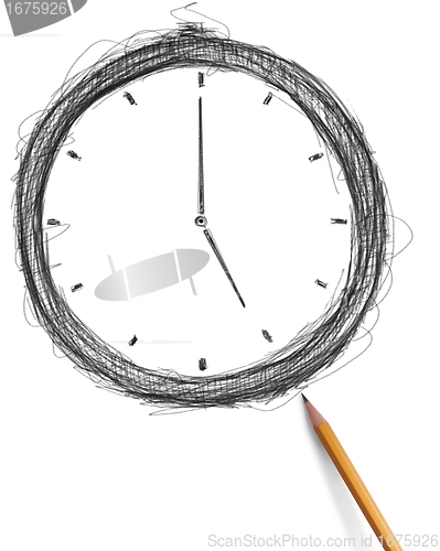 Image of sketch clock