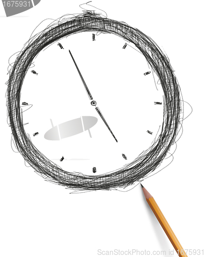Image of sketch clock