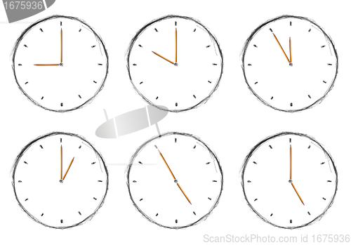 Image of sketch clock