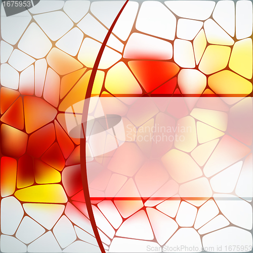 Image of Stained glass design template. EPS 8