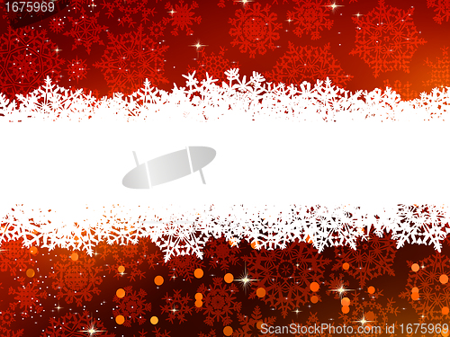 Image of Winter background with stylish snowflakes. EPS 8