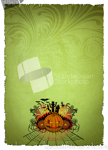 Image of green old paper