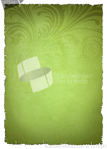 Image of green old paper