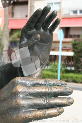 Image of Hands in  bronze