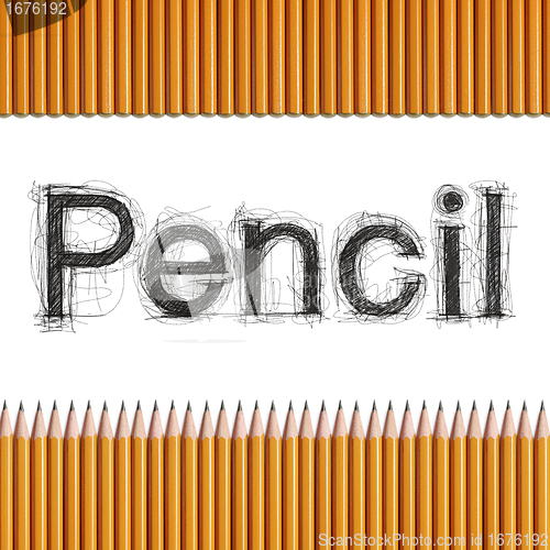 Image of pencils and sketch letters