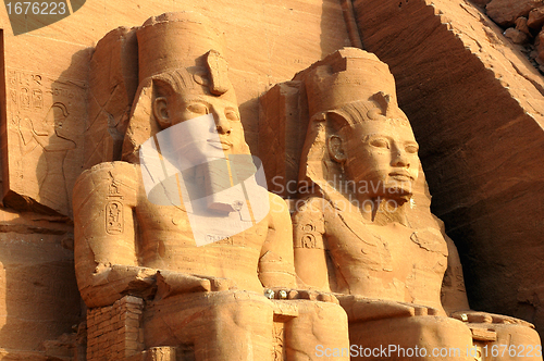 Image of Ramses II statues at Abu Simbel in Egypt