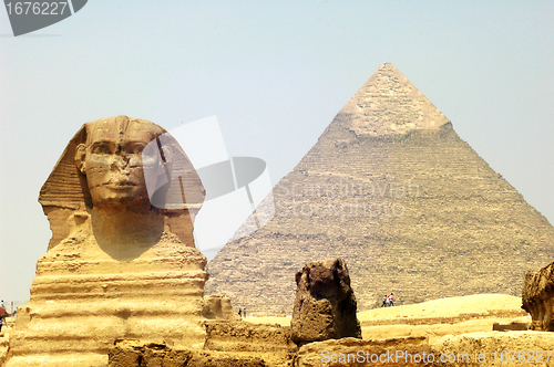 Image of Sphinx and Pyramid Giza