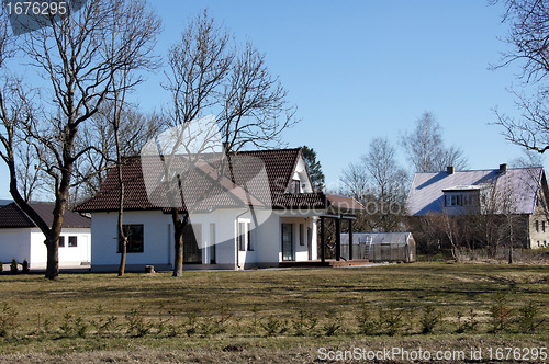 Image of The house and plants