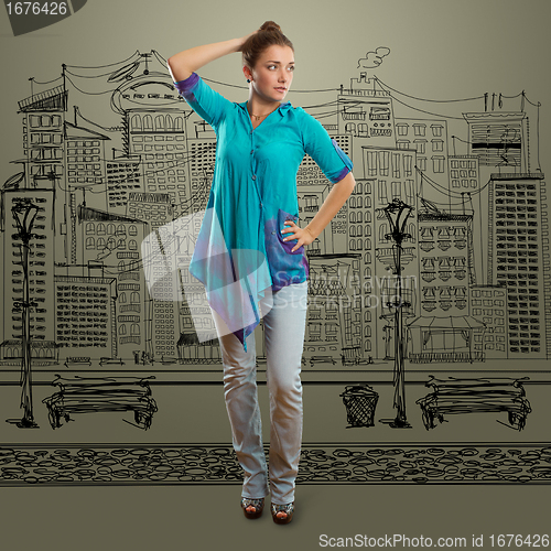 Image of woman looking on camera