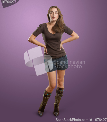 Image of woman looking on camera