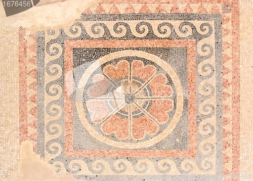 Image of Ancient mosaic floor pattern