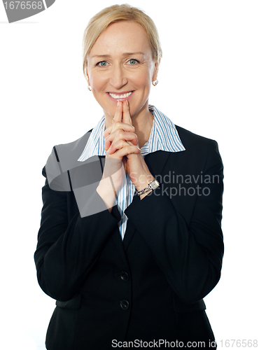 Image of Senior female representative, smiling