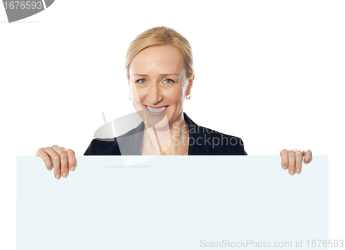 Image of Senior lady represting ad space