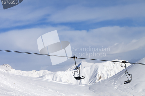 Image of Chair lift at ski resort