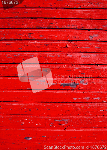 Image of ancient wooden wall with peeling paint background 