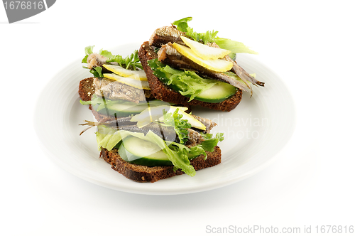 Image of Smoked sardines sandwich