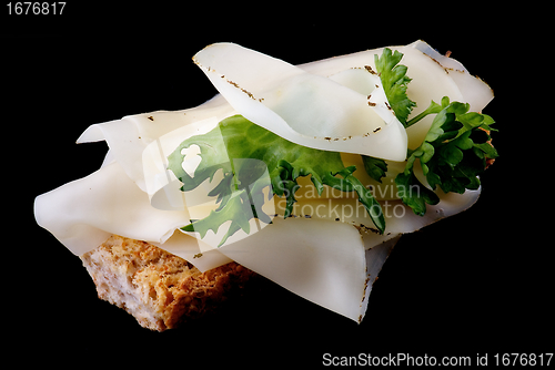 Image of Cheese Sandwich with Greens