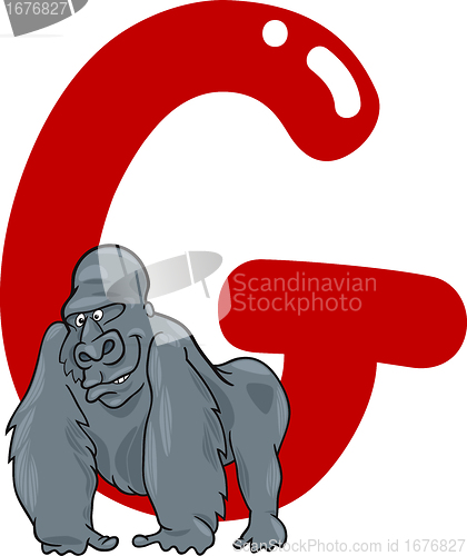 Image of G for gorilla
