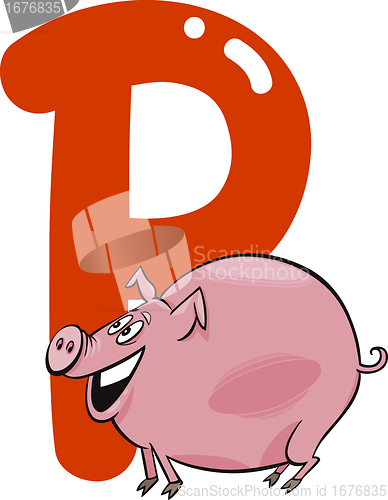 Image of P for pig