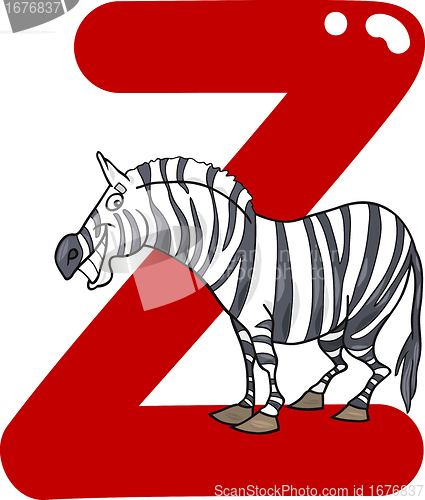 Image of Z for zebra